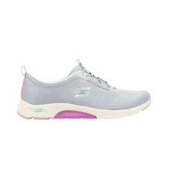 Baskets*Skechers Arch Fit Mellow Low Grey/Aqua